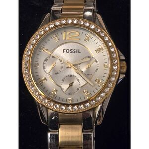Fossil Women's Riley ES3204 Multifunction Two-Tone Stainless Steel Chronograph W